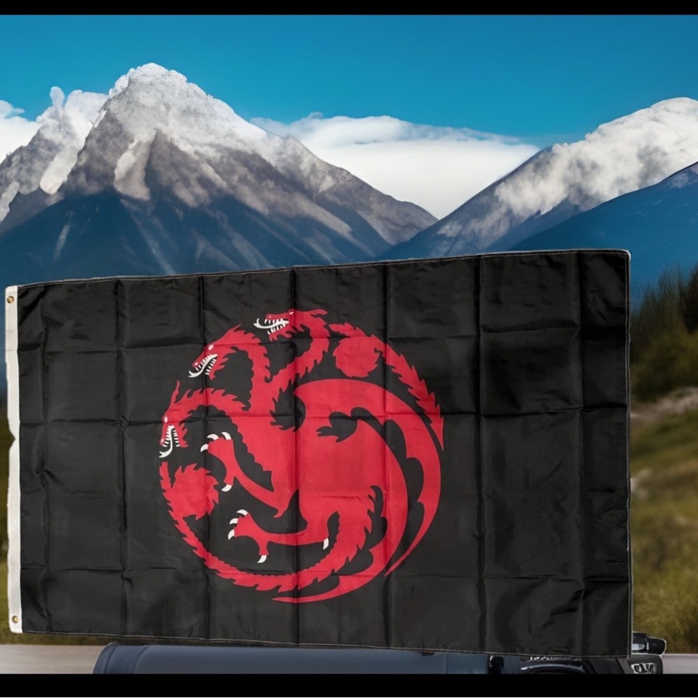 House of Targaryen 3-Headed Dragon GOT Flag 3’x 5’ NEW